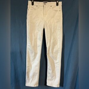 Banana Republic Women's White Straight Leg Jeans